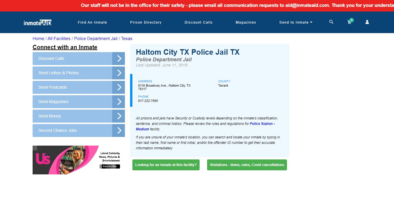 Haltom City TX Police Jail TX & Inmate Search - Haltom ...